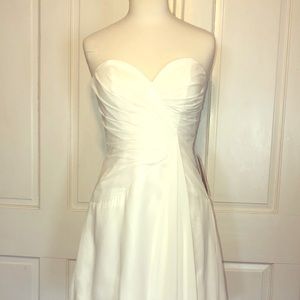 NWT White Faviana size 6 strapless shirt dress
